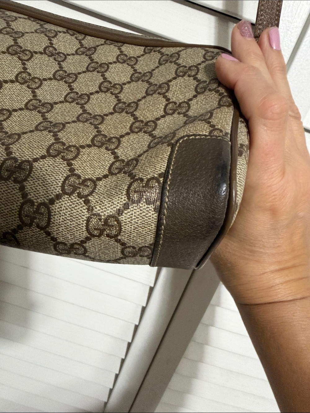 1980s Vintage Gucci GG Supreme Monogram Bag - Picture 11 of 15